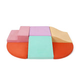 Garvee Toddler Foam Climbing Blocks Set - 6PCS Indoor Active Playset, Promotes Physical Development - Color A