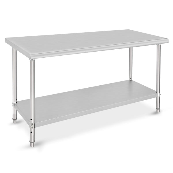 GARVEE 60x24 Inch Stainless Steel Worktable - Versatile for Home