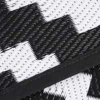 Garvee Outdoor Black & White 6x9 reversible plastic straw rug, washable, waterproof, Perfect for patio, porch, picnic, camping, RV, beach, trailer