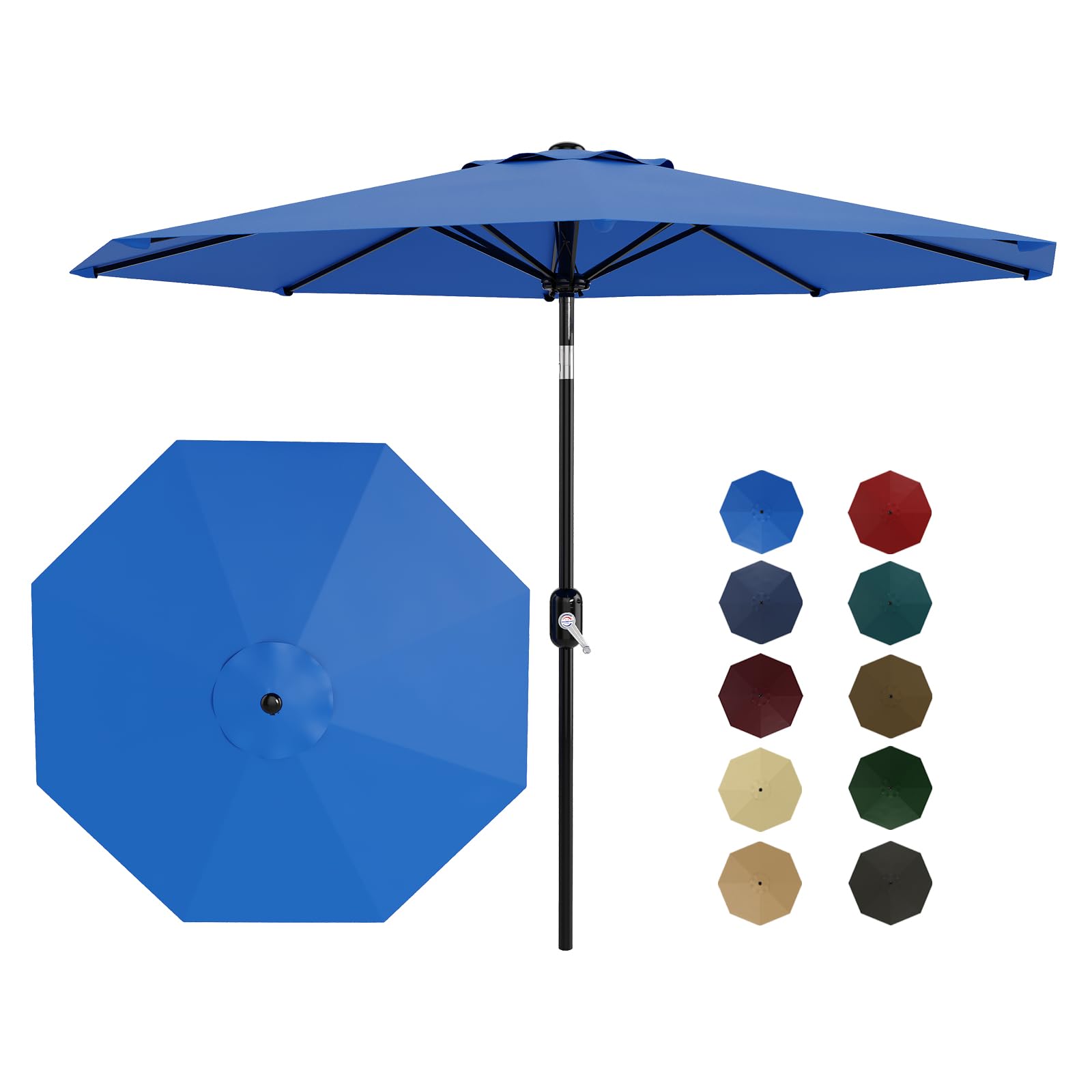 9' Outdoor Patio Umbrella - UV50+ & Waterproof | GARVEE