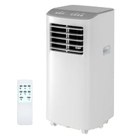 Garvee 8000 BTU Portable Air Conditioner, 3-in-1 Dehumidifier Fan, 24h Timer, Cools 350 Sq Ft, Remote Control, Efficient Cooling for Bedroom Home White