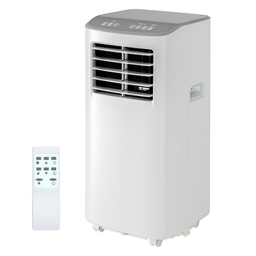 Garvee 8000 BTU Portable Air Conditioner, 3-in-1 Dehumidifier Fan, 24h Timer, Cools 350 Sq Ft, Remote Control, Efficient Cooling for Bedroom Home White