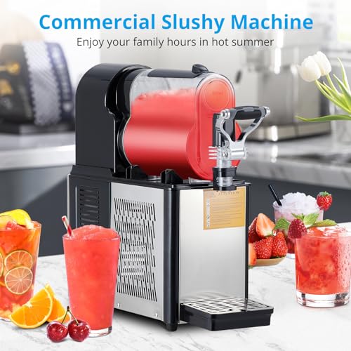 3L 300W Stainless Slushy Machine, Self-Clean, for Restaurants