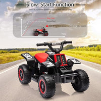 6V Kids Ride On Electric ATV, Ride Car with LED Headlights, Ride-On Toy for Toddlers 1-3 Boys & Girls with Music, Forward & Reverse