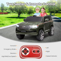 12V Toyota Land Cruiser Kids' Car with Remote, 3 Speeds