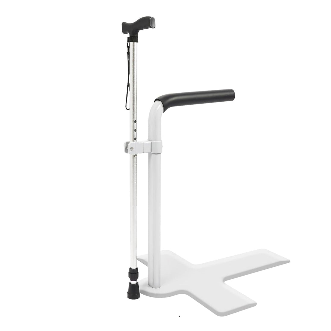 Garvee Adjustable Stand Assist Rail for Elderly, 300LB Capacity, Couch Lift Assist with Non-Slip Handle, Mobility Standing Aid Support Device with Walking Cane for Seniors, Pregnant or Disabled