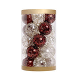 Garvee 25 Pcs Christmas Tree Ornament Balls, 2.4" Clear Shatterproof Christmas Decoration Balls, PET Painted Christmas Ball Set for Holiday Wedding Christmas Tree Decorations, Coffee, Gold - Coffee Gold