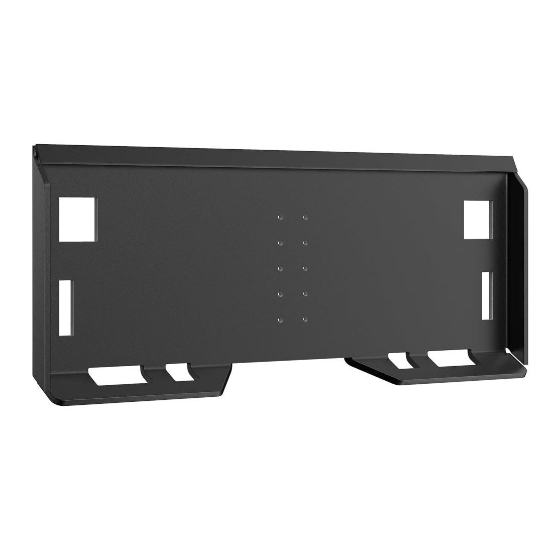 1/4 Inch Thick Universal Skid Steer Mount Plate w/Holes, Skid Steer Plate Attachment 3000LBS Weight Capacity Quick Attach Mount Plate Compatible with Kubota, Bobcat Skid Steers and Tractors