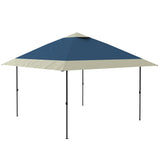 Garvee 13' x 13' Pop-up Gazebo Tent, Outdoor Patio Gazebo Instant Canopy Tent with Double Roof, Blue & Gray - Blue