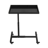 Garvee Adjustable Work Table with Wheels, 220LBS Capacity Rolling Tool Tray Table for Garage Repair Shops DIY, Black - Black