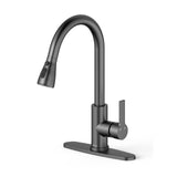 Garvee Modern Kitchen Faucet with Pull-Down Sprayer, Perfect for Home - Black