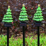 Garvee Solar Christmas Tree Lights, Solar Powered Resin Christmas Light Stakes Waterproof Outdoor Christmas Yard Lights Landscape Decoration for Garden Lawn Yard Patio - Resin