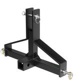 Garvee 3 Point Quick Hitch Receiver,2" Receiver Quick Hitch Compatible Category 1 Tractor,Heavy Duty 3 Point Hitch Farm Equipment and Subcompact Trailer Hitch Attachments - Add A Pair Of Gloves
