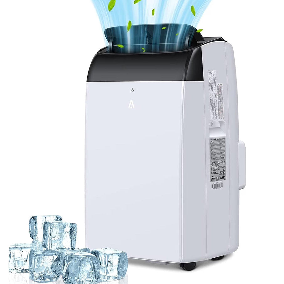 Garvee 14,000 BTU Portable Air Conditioner with Dehumidifier & Fan, Portable AC Units Cools up to 750 Sq. Ft., Remote Control, Auto Swing, Sleep Mode, Black Top
