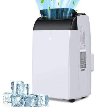 Garvee 14,000 BTU Portable Air Conditioner with Dehumidifier & Fan, Portable AC Units Cools up to 750 Sq. Ft., Remote Control, Auto Swing, Sleep Mode, Black Top