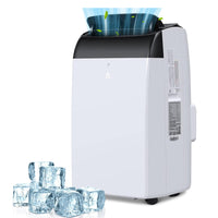 Garvee 12000 BTU 3-in-1 Portable AC Unit | Cools 550 sq.ft with Fast Auto Cooling | Quiet Air Conditioner with Dehumidifier for Bedroom & Living Room - Black