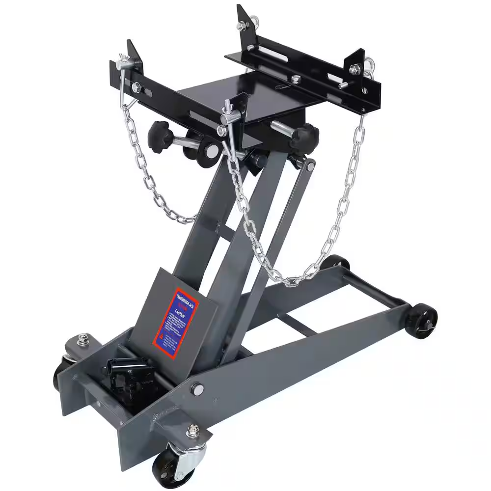 Garvee 1/2 Ton Hydraulic Transmission Service Floor Jack - 1000 lbs Capacity, Low-Profile Hydraulic Floor Jack for Trucks, Light Grey