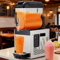 Garvee 12L/3.2 Gal Commercial Slushy Machine Frozen Drink Margarita Machine Smoothie Self-Cleaning for Snow Melts Home Coffee Shops Restaurants