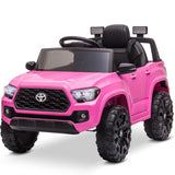 Garvee Ride - P Series: 12V Toyota Tacoma Kids Car, Spring Suspension, with LED Light - Pink - Pink