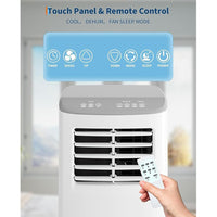 Garvee 3-in-1 Portable Air Conditioner 8K BTU Cooling & Dehumidifier Plastic Remote Control & Timer for Rooms up to 350 sq.ft