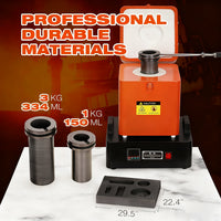 Garvee 1+3 KG Gold Melting Furnace Set,2100 °F Digital Electric Melting Furnace with 2 Crucibles,Temperature Control for Melt Scrap, Silver, Gold, Copper, Aluminum 110V