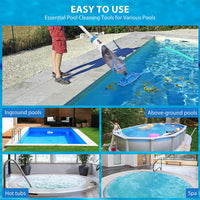 Garvee Handheld Pool Vacuum, Quick Charge & 60min Longer Continous Running Time, Cordless Rechargeable Pool Vacuums Cleaner for Above & In-ground Pools