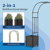 Garvee Garden Arch Trellis for Climbing Plants, Metal Wedding Arch Flowers Frame Backdrop Stand,Balloon Decor Garden Arch Arbor for Wedding Garden Party Plant Support Flower