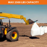 Garvee Clamp on Debris Forks to 42-48" Bucket, Heavy Duty 5 Fork Tines Clamp-on Pallet Attachments with 2500 LBS Capacity Fit for Tractor Bucket, Skid Steer Loader