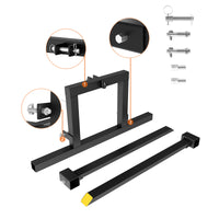 Garvee 50" 3 Point Pallet Forks,1500Lbs Capacity Adjustable Width Range(28"-45") Pallet Fork Attachments,3 Point Hitch Pallet Forks for Tractor Category 1