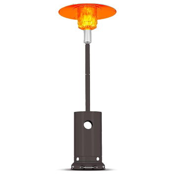 Garvee Patio Heater, 48,000 Btu Portable Heater With Patio Cover, Propane Outdoor Heaters for Patio, Backyard, Balcony With Wheels (Bronze)