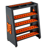 Garvee 4-Tier CNC Tool Rack - 40 Taper Tool Holder with 70-Tool Capacity, Heavy-Duty Steel Construction for Machine Shops, Black