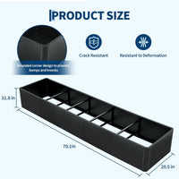 Garvee 70.1" X 20.5" X 11.8"  Extra Long Heavy Duty Steel Raised Garden Bed Planter Box – Commercial Grade, Weather Resistant, Tool-Free Snap-On Assembly, Bottomless for Drainage, For Patio, Balcony, Landscaping Without Bottom