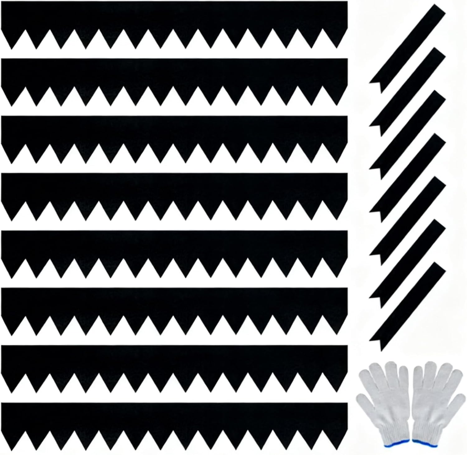 Garvee Metal Garden Edging 40" x 6" (10 Pack) – Bendable Heavy-Duty Galvanized Steel Landscape Border with Hammer-In Stakes, Rustproof for Lawn, Flower Beds & Pathways