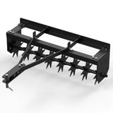 Garvee 32" Tow-Behind Spike Lawn Aerator for Tractor, Heavy-Duty Steel Tines, Extra-Wide Tow Bar, Soil Penetrator for Lawn & Farm - Black