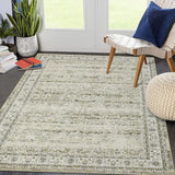 Garvee 6x9 Area Rug for Living Room Large Oriental Washable Rugs for Bedroom Non-Slip Stain Resistant Dining Room Rug Farmhouse Low-Pile Carpet Soft Vinatge Rug for Office Guest Room,Taupe 6x9 - Light Camel