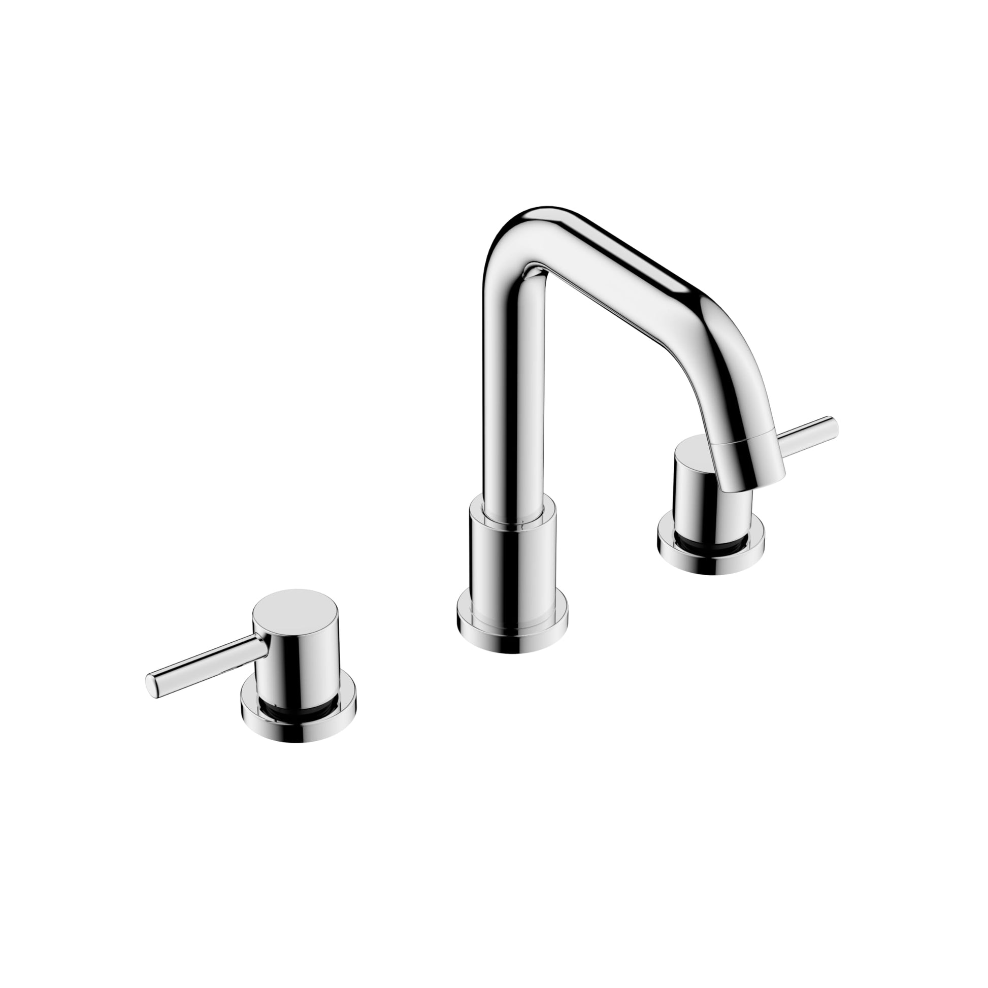 Bathroom Faucets for Sink 3 Hole - Chrome Bathroom Faucet with Pop-up Drain, 8 Inch Widespread Bathroom Sink Faucet 2-Handles, Modern Vanity Faucet with Supply Lines