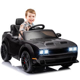 Garvee Ride - P Series: 12V Electric Vehicles Battery Powered with Remote Control, LED Lights, Bluetooth, MP3 for Boys Girls - Police - Police