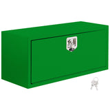 Garvee 36x14x16 Inch Underbody Truck Box Black Steel Lockable Waterproof Heavy Duty Toolbox for Tool Storage, Green - Green