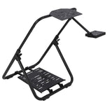 Garvee Garvee-Folding Simulated Racing Steering Wheel Mount Compatible withLog/Thrustmaster/Fanatec G25, G27, G29, G920, G923, T60, T80, T150, T300, T500RS Height Adjustable Simulated Racing Car Cockpit - 