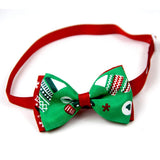 Garvee Pet Collar Christmas Series Bowknot Size Adjustable Collar for Pet Dog Teddy Supplies As Shown 3# - As shown 3#