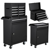 Garvee Tool Chest Black One Size Durable Storage Organizer for Workshop and Garage