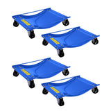 Garvee Car Wheel Dolly Set of 4 with Heavy Duty 3.5 in Steel Wheels, 24x15 in, Capacity 10000 LBS, Vehicle Rollers for Moving Cars, SUVs, ATVs, Black - Blue