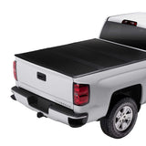 Garvee Hard Folding Truck Bed Tonneau Cover for Jeep Gladiator 5ft Bed, Tri-Fold Truck Tonneau Cover Compatible with 2020-2023 Gladiator Styleside 5ft Bed, Black