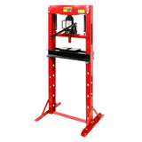 Garvee 6 Ton Hydraulic Press, Adjustable Height H-Frame Garage Shop Benchtop Press with Press Plates, Easy to Operate, Heavy-Duty Hydraulic Shop Floor Press for Gears and Bearings, Red