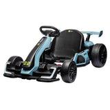 Garvee Ride - G Series: 24V Electric Go Kart, with 300W Strong Motor, Drift/Sport Mode, Big Battery, Eva Tire,Length Adjustment for Outdoor Racing Toy-Blue - Blue