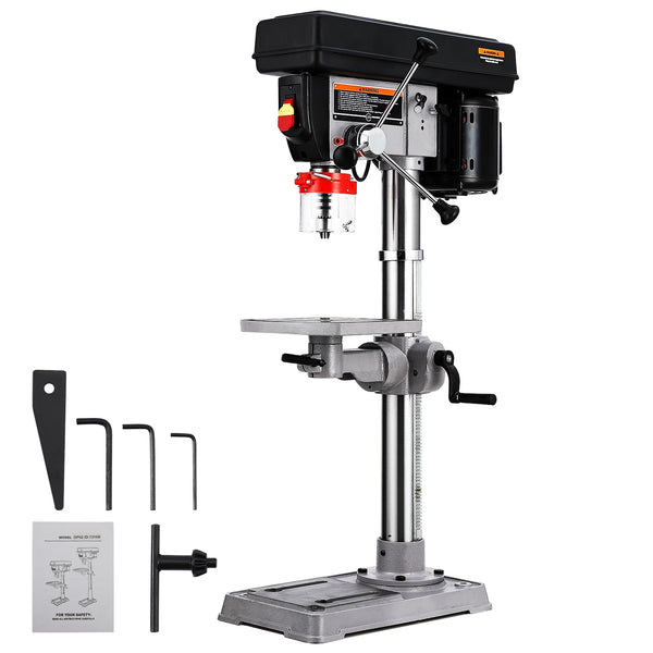Garvee 13 in Benchtop Drill Press, 7.5 Amp 120V, Variable Speed 288-30
