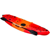 Garvee Fishing Kayaks, 9.38FT Sit on Top Kayak for Adults with Paddle, Capacity of 308LBS, Hard Shell Recreational Ocean Kayak Boat - Red