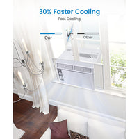 Garvee Window Air Conditioner With Reusable Filter & Controls, 5000 BTU 115V~, Suitable for 150 Sq.Ft