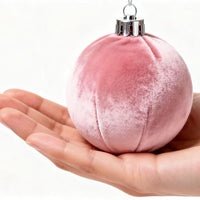 Garvee 3.15 Inch Christmas Ornaments 12-Pack Premium Fabric Velvet Shatterproof Elegant Holiday Tree Decor Festive Home Styling