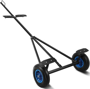 Garvee Adjustable Boat Trailer Dolly, 420lbs Load Capacity Carbon Steel Trailer Mover for Moving Kayaks, Motorboats, and Fishing Boats, Adjustable Length 96 Inch -116 Inch